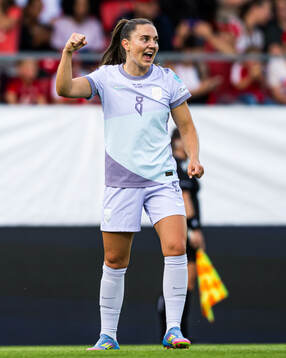 Vilde Bøe Risa of Norway celebrates