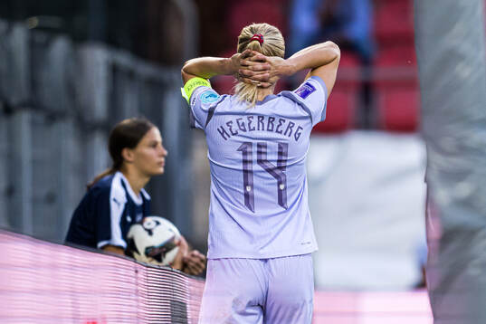 Ada Hegerberg of Norway looks dejected