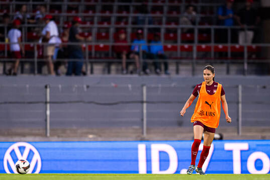Naina Inauen of Switzerland warms up