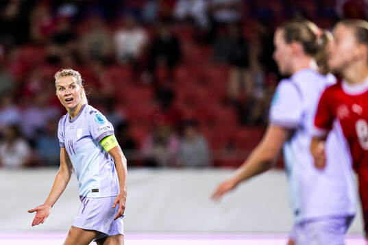 Ada Hegerberg of Norway reacts