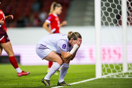 Elisabeth Terland of Norway reacts