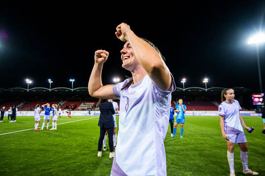 Vilde Bøe Risa of Norway celebrates