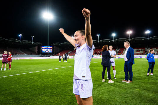 Vilde Bøe Risa of Norway celebrates
