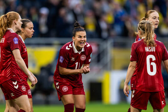 Katrine Veje of Denmark looks dejected