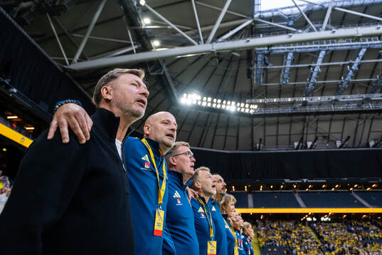 Head coach Peter Gerhardsson of Sweden