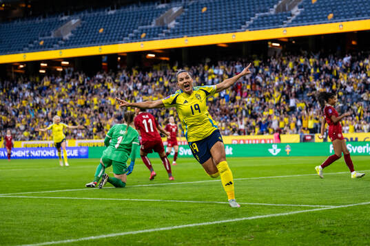 Johanna Rytting Kaneryd of Sweden celebrates