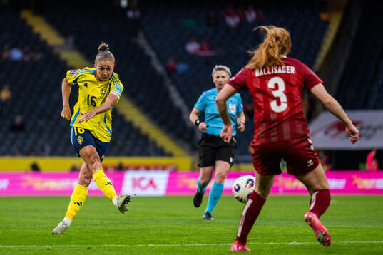 Filippa Angeldahl of Sweden scores 3-0