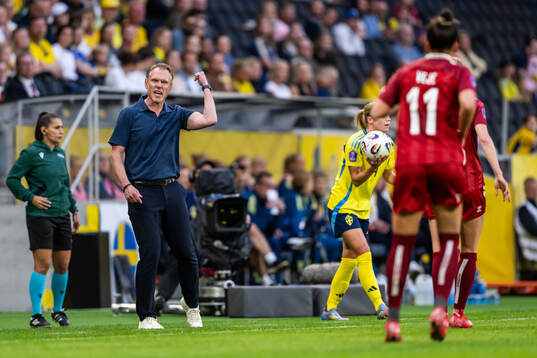 Head coach Andreé Jeglertz of Denmark