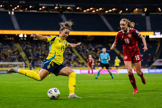 Johanna Rytting Kaneryd of Sweden and Sara Holmgaard of