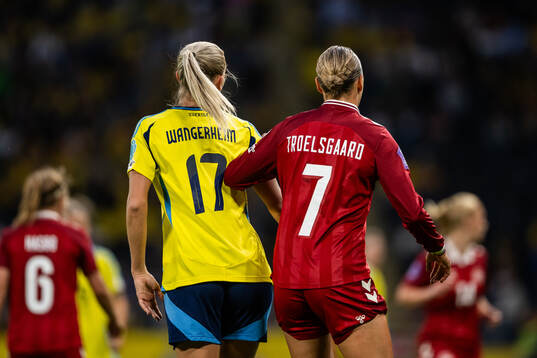 Ellen Wangerheim of Sweden and Sanne Troelsgaard of Denmark