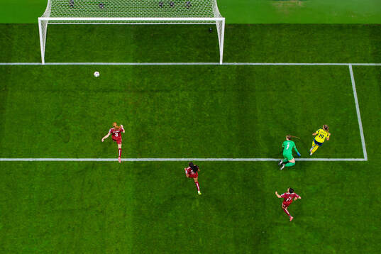 Johanna Rytting Kaneryd of Sweden scores the 2-0 goal