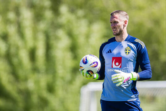 Goalkeeper Robin Olsen of the Swedish men's national