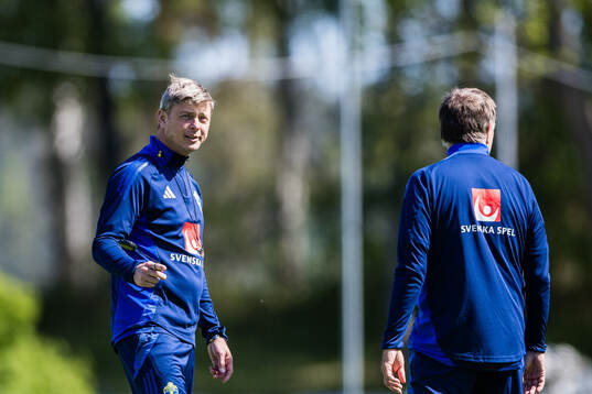 Head coach Jon Dahl Tomasson of the Swedish men's national