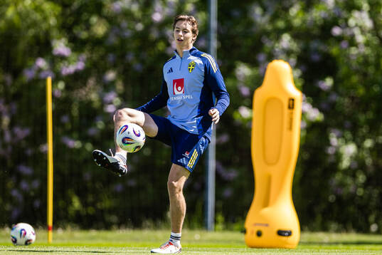 John Mellberg of the Swedish men's national football team