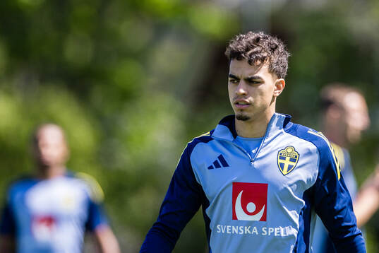 Yasin Ayari of the Swedish men's national football team