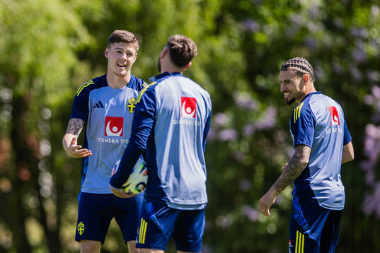 Emil Holm, Jesper Karlström and Jordan Larsson of the