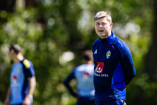 Head coach Jon Dahl Tomasson of the Swedish men's national