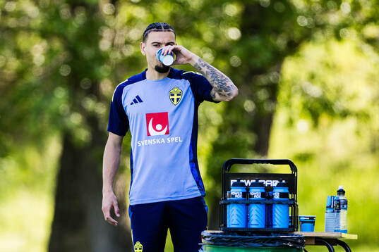 Jordan Larsson of the Swedish men's national football team