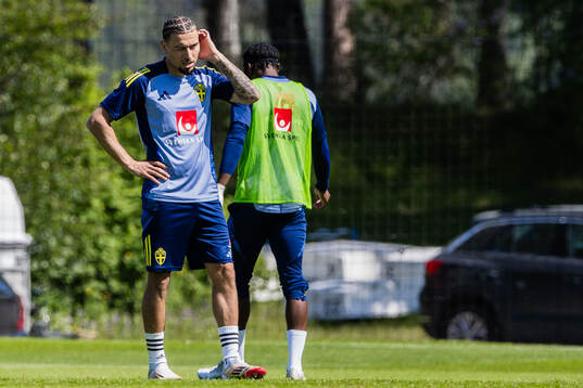 Jordan Larsson of the Swedish men's national football team