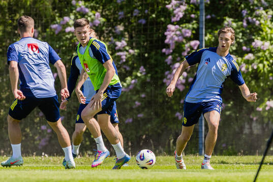 Emil Holm and John Mellberg of the Swedish men's national