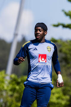 Anthony Elanga of the Swedish men's national football team