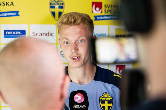 Hugo Larsson of the Swedish men's national football team in