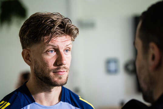 Anton Saletros  of the Swedish men's national football team