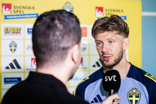 Anton Saletros of the Swedish men's national football team