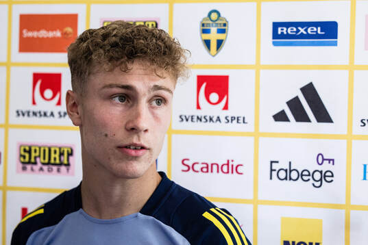 Hugo Bolin of the Swedish men's national football team in