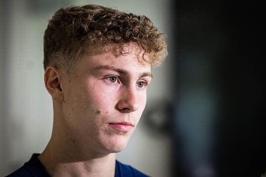 Hugo Bolin of the Swedish men's national football team in