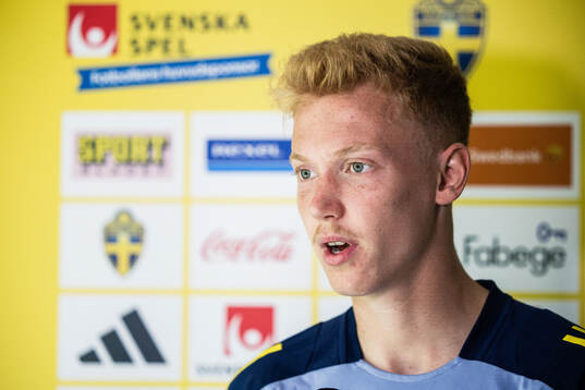 Hugo Larsson of the Swedish men's national football team in
