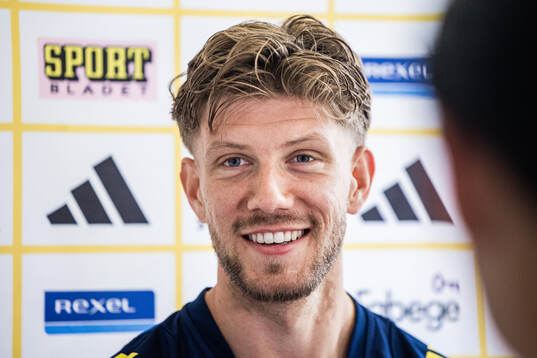 Anton Saletros of the Swedish men's national football team