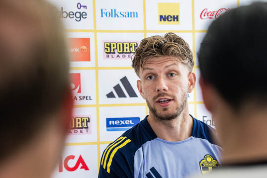 Anton Saletros of the Swedish men's national football team