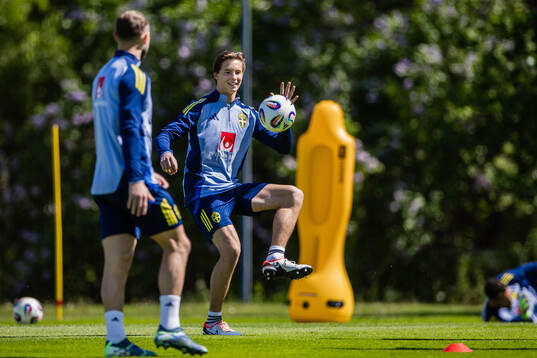 John Mellberg of the Swedish men's national football team