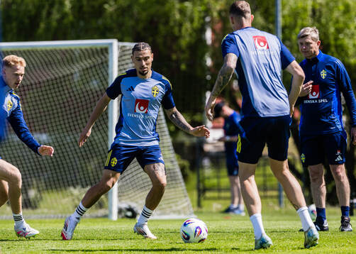 Jordan Larsson of the Swedish men's national football team