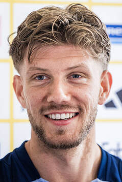 Anton Saletros of the Swedish men's national football team