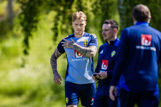 Victor Eriksson of the Swedish men's national football team
