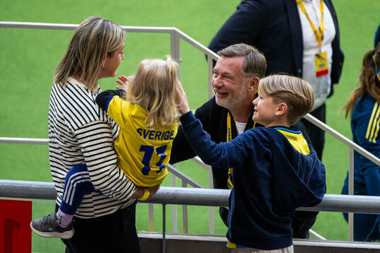 Head coach Peter Gerhardsson of Sweden