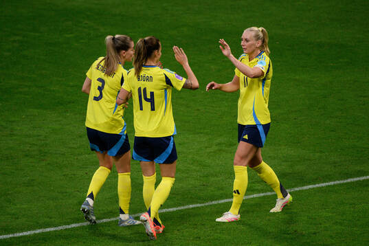 Linda Sembrant , Nathalie Björn and Stina Blackstenius of