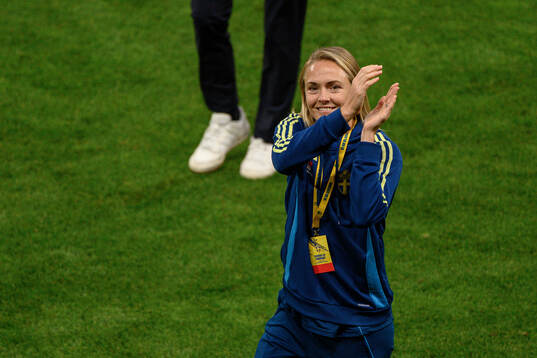 Magdalena Eriksson of Sweden celebrates