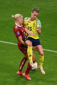 Cornelia Kramer of Denmark and Julia Zigiotti Olme of Sweden