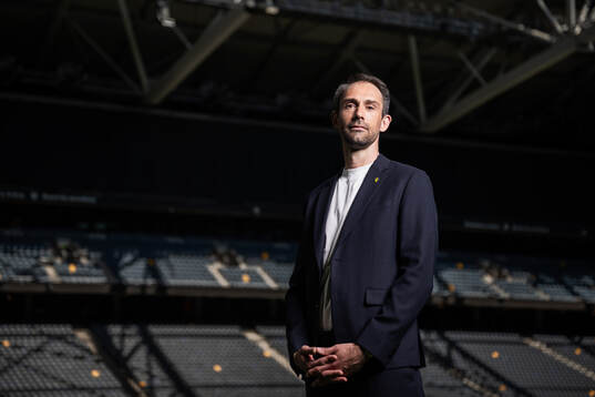 Tobias Tibell från Svenska fotbollförbundets styrelse