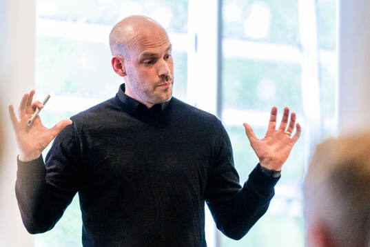 Rögle damlags tränare Julius Bergkvist