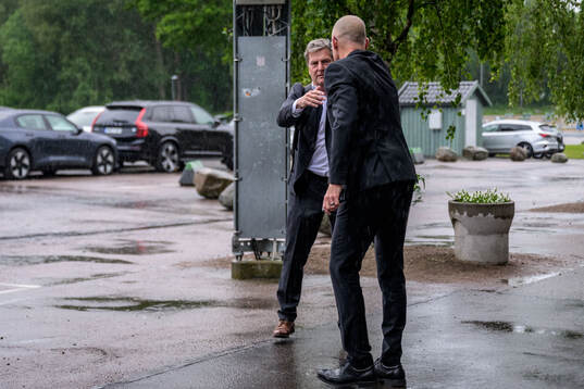 Rögles tidigare ordförande Håkan Eriksson och klubbchef