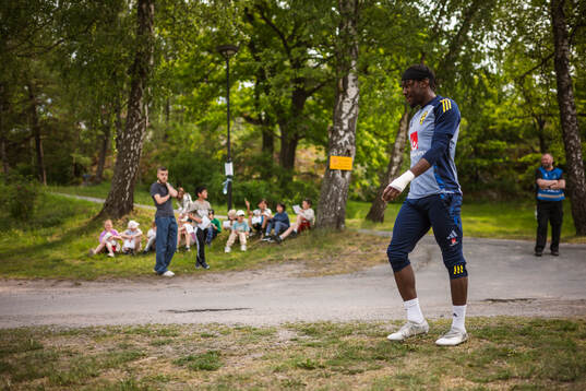 Anthony Elanga of the Swedish national football team at a
