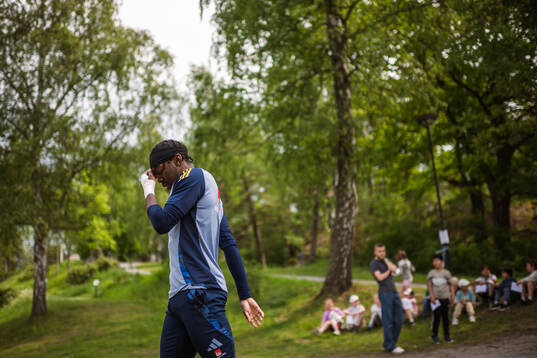 Anthony Elanga of the Swedish national football team at a