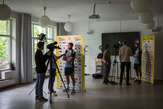 Jesper Karlström and Axel Norén of the Swedish men’s