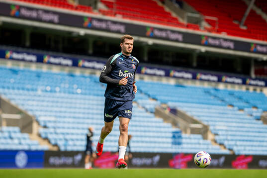 Alexander Sørloth of the Norwegian national football team