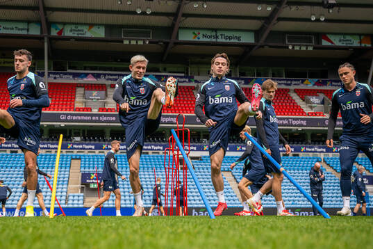 Marcus Holmgren Pedersen and Patrick Berg of the Norwegian