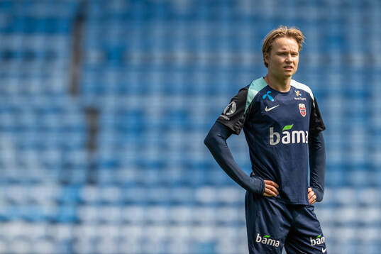 Andreas Schjelderup of the Norwegian national football team